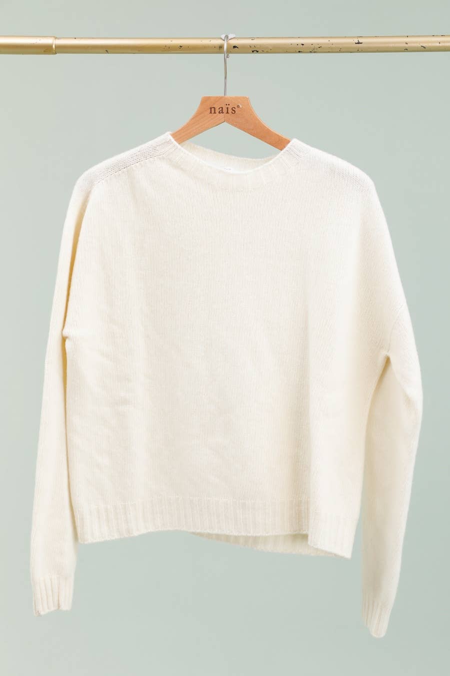 NAÏS PARIS - Wholesale Knit Sweater - Women's - Crew neck sweater with long sleeves, 100% superfine merino wool5