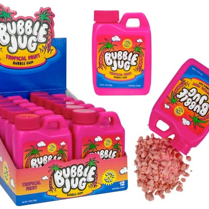 Bubble Jug Tropisch Fruit Kauwgom, 1,94 oz., 12 st. voor wholesale door Majestic Wholesale