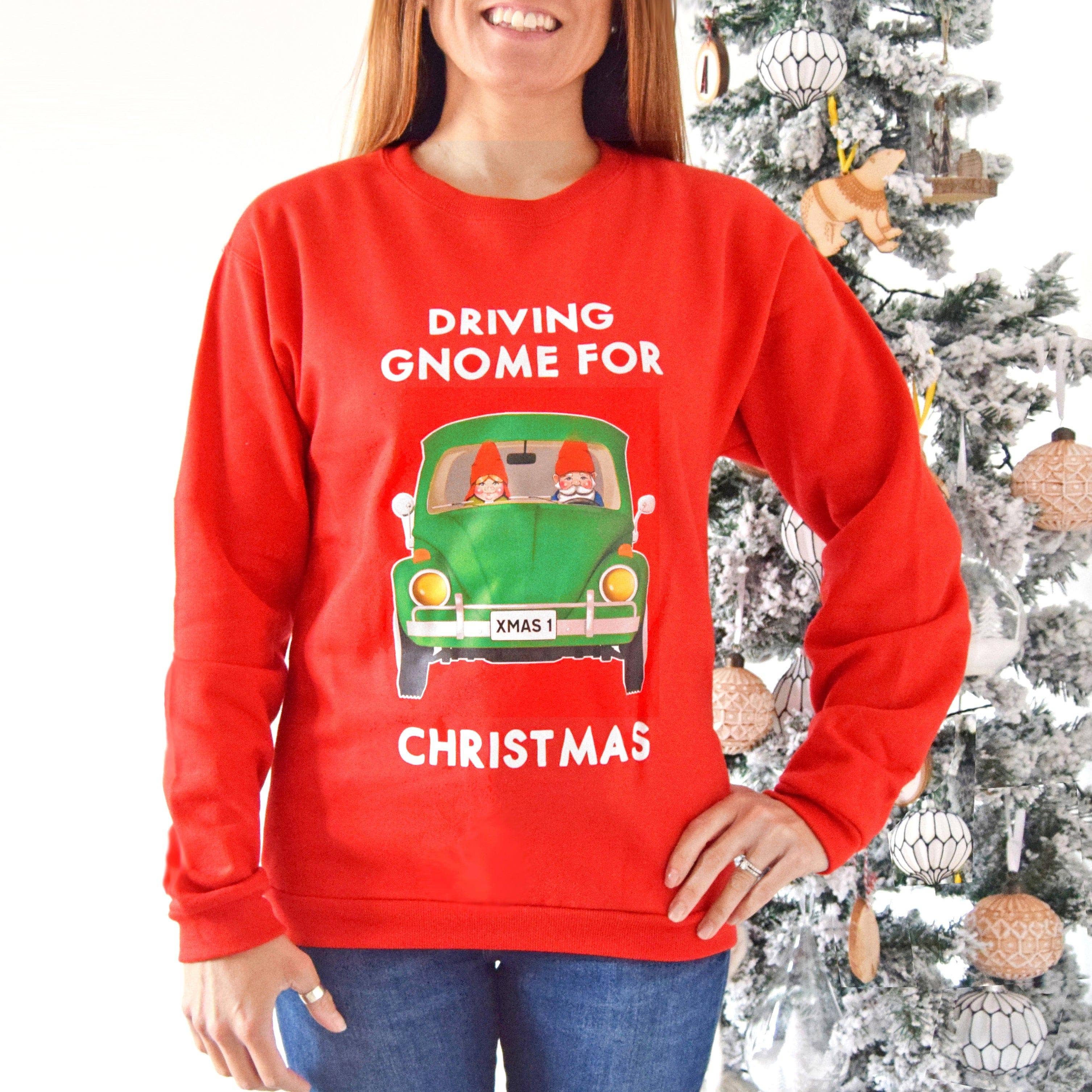 Of Life & Lemons - Wholesale Graphic Sweatshirt - Unisex - 'Driving Gnome For Christmas' Jumper1