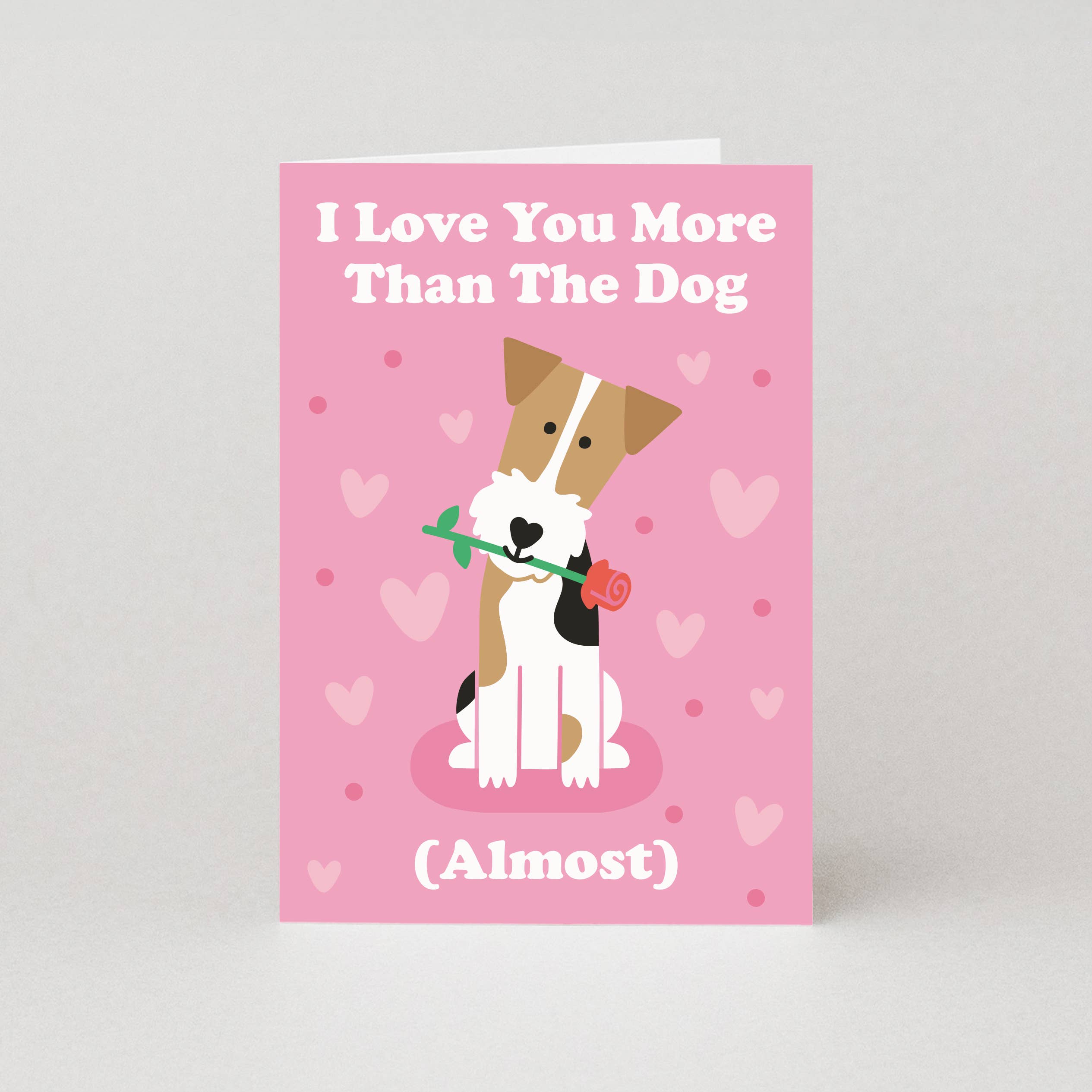 Studio Boketto - Venta al por mayor Tarjetas de San Valentín - Tarjeta de San Valentín « I Love You More Than The Dog (Almost) »