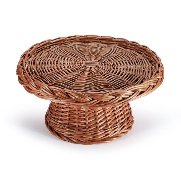 Alzata per torte in vimini per la vendita all'ingrosso da parte di Chefanie