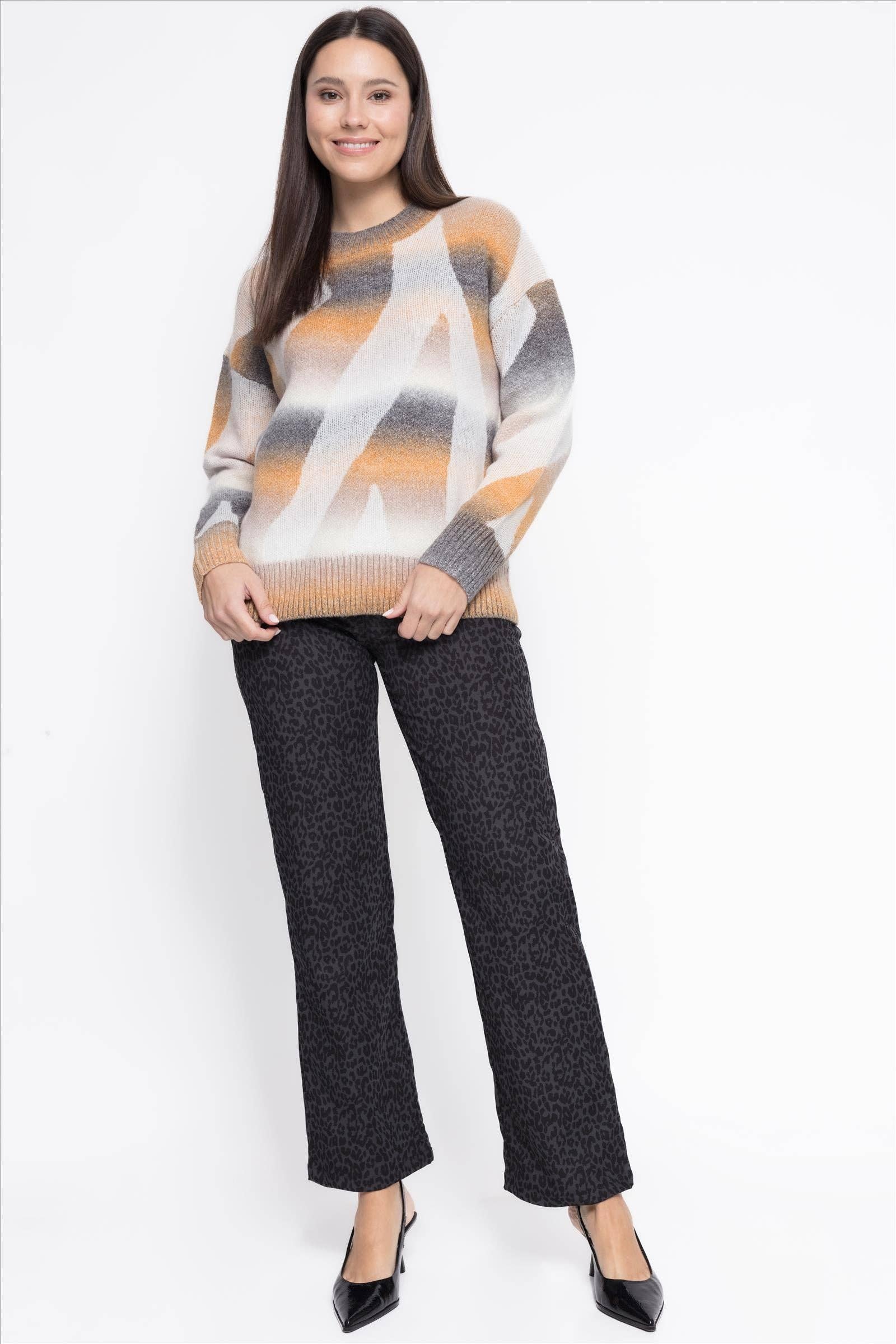 CMS Love - Wholesale Knit Sweater - Women's - FANTASY JERSEY IN EARTH TONES B2B1