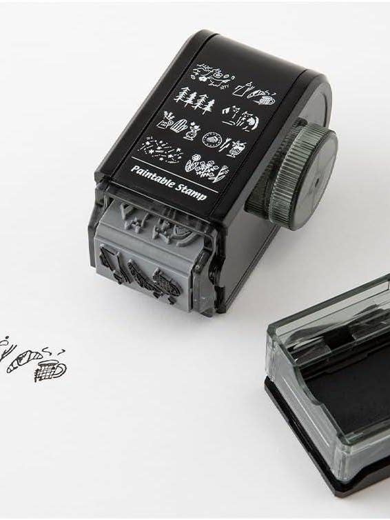 MIDORI Paintable Rotating Stamp Forestry Life for wholesale by 「FUNJI」In Japan