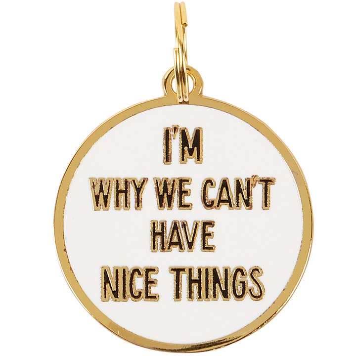 Primitives by Kathy - Wholesale Pet Collar Charm - Cat/Dog - Nice Things Collar Charm
