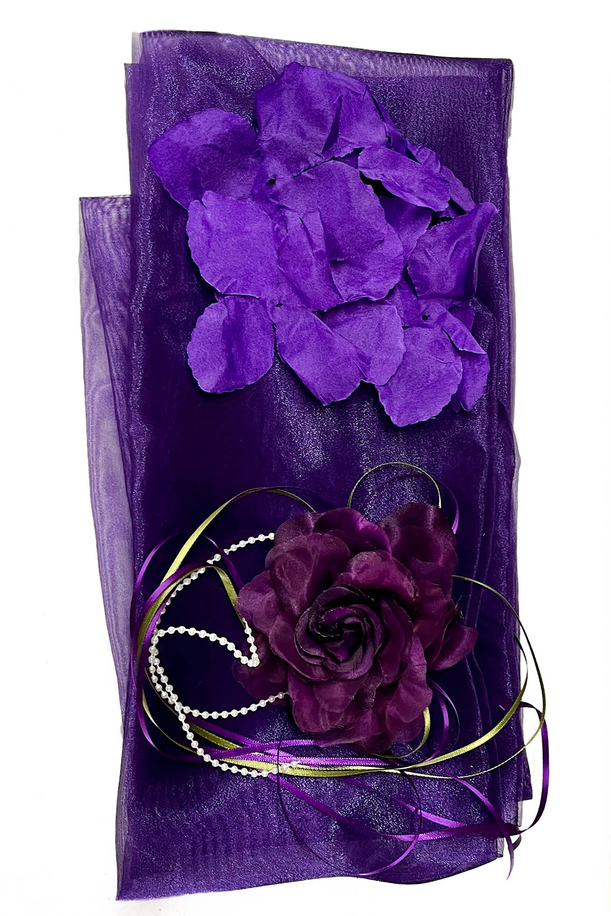 Kid's Dream - Wholesale Dress - Baby - Satin Flower Petal Baby Dress with Organza Sash24