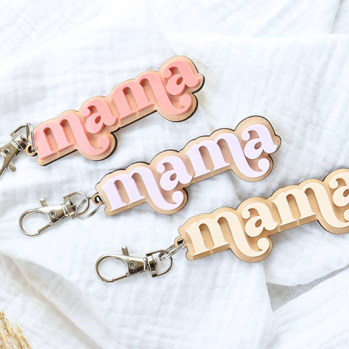 Etchedoccasions - Wholesale Keychain - Women's - Keychain Mama gift for mom Acrylic Keychain gift for mom 1