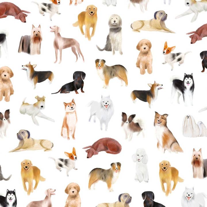 Napperon De Vinyle Chiens/Dogs Napperon Napperon pour la vente par Maison Lorrain