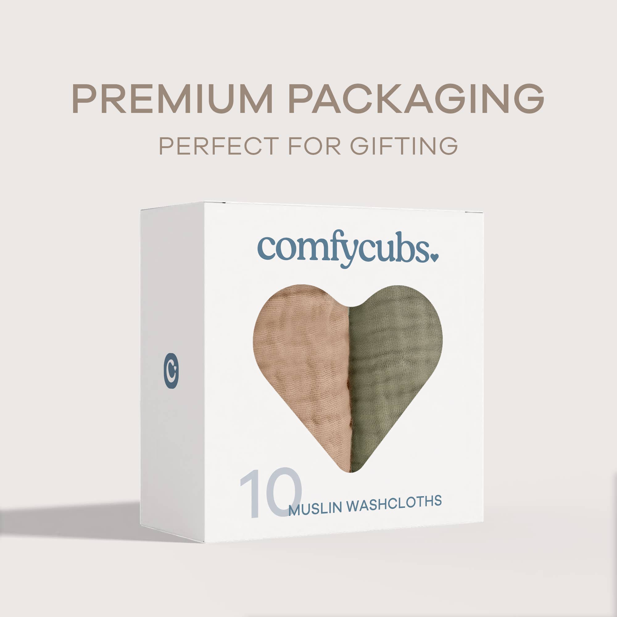 Comfy Cubs – wholesale Wash cloth – Child & baby – Muslin Baby Washcloths, Soft 10"x10" Cotton by Comfy Cubs140