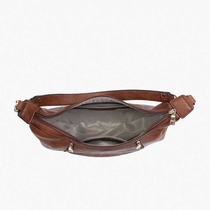 Jen & Co. - Venta al por mayor Bolso con correa - Mujer - Bolso de hombro Lee Slouchy M2509 con compartimentos dobles con cremallera6