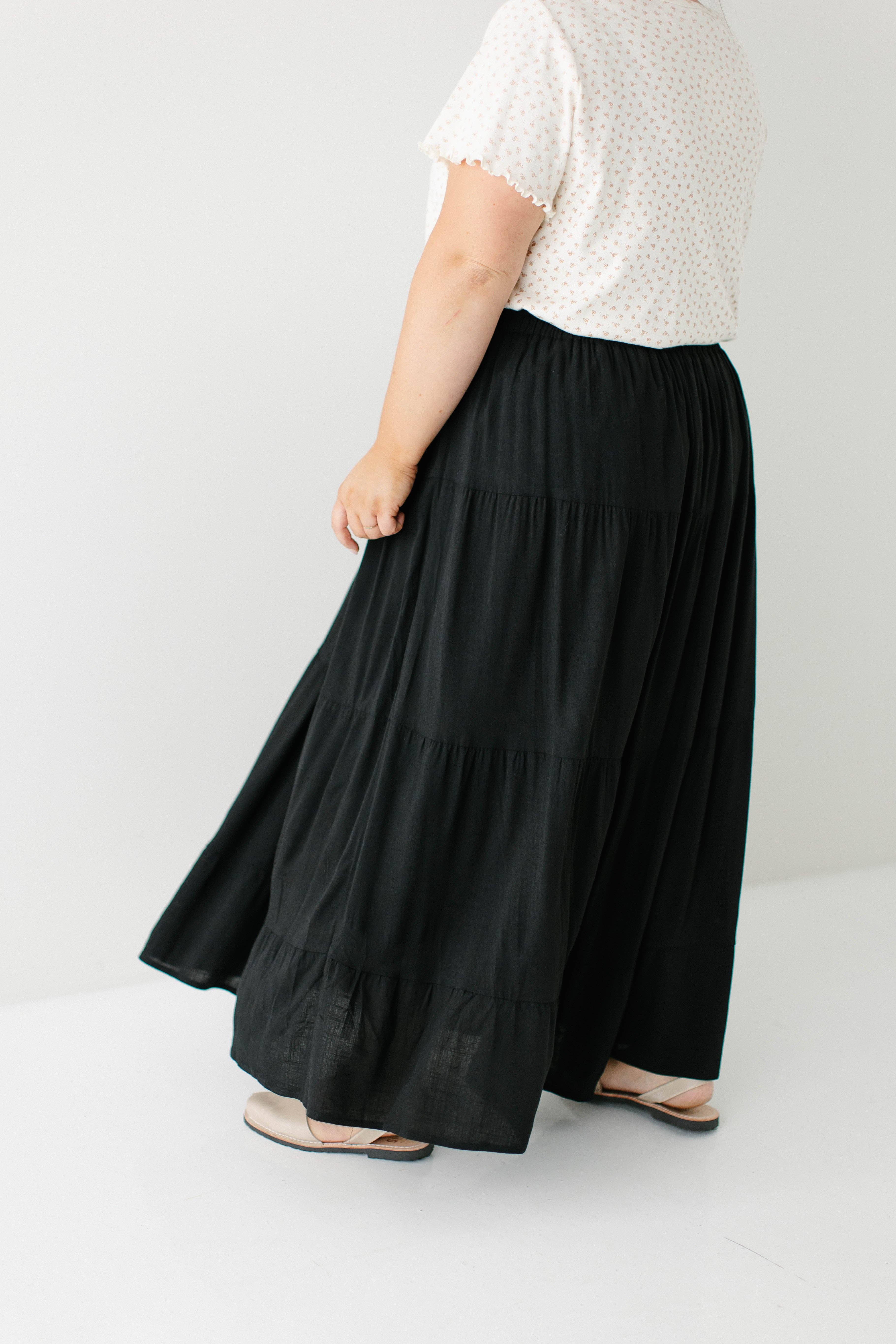 The Main Street Exchange - Wholesale Skirt - Women's - 'Addison' Tiered Maxi Skirt4