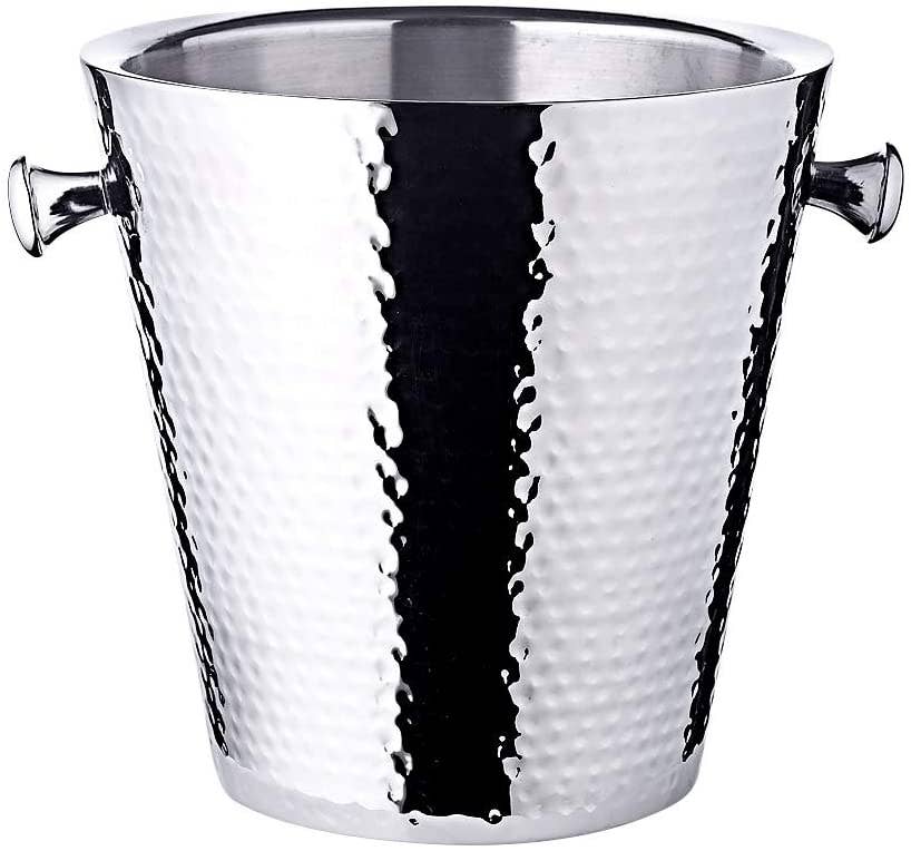 EDZARD - Wholesale Wine Bucket - Champagne Cooler Capri with Stand Hammered Height 83cm2