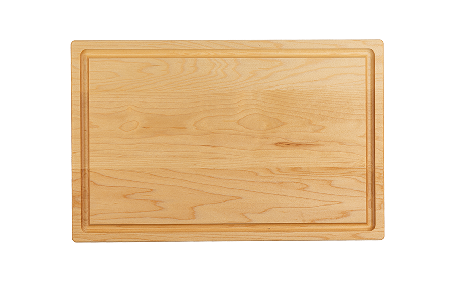 Wood Hill Boards Inc - Vente Planche à découper - Maple - G17 - Grande planche à découper avec rainure à jus 17"x11"x3/4"2