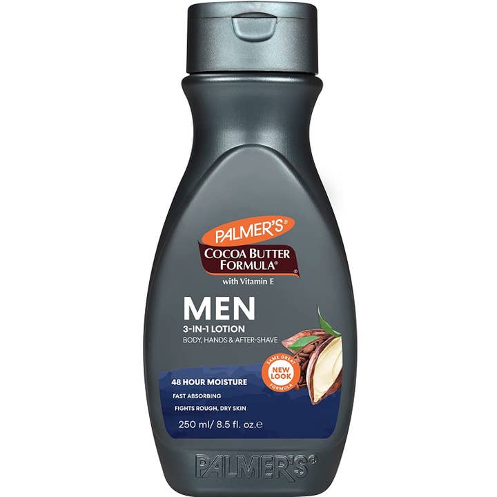 KT Supply - Vente Crème/lotion pour le corps – homme - Lotion pour le corps et le visage Palmer's Cocoa Butter pour hommes 3 en 1,8,5 oz