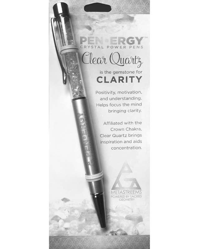 Metastreems - Wholesale Pen - PEN - ERGY Clarity balpen met natuurlijke kristallen1