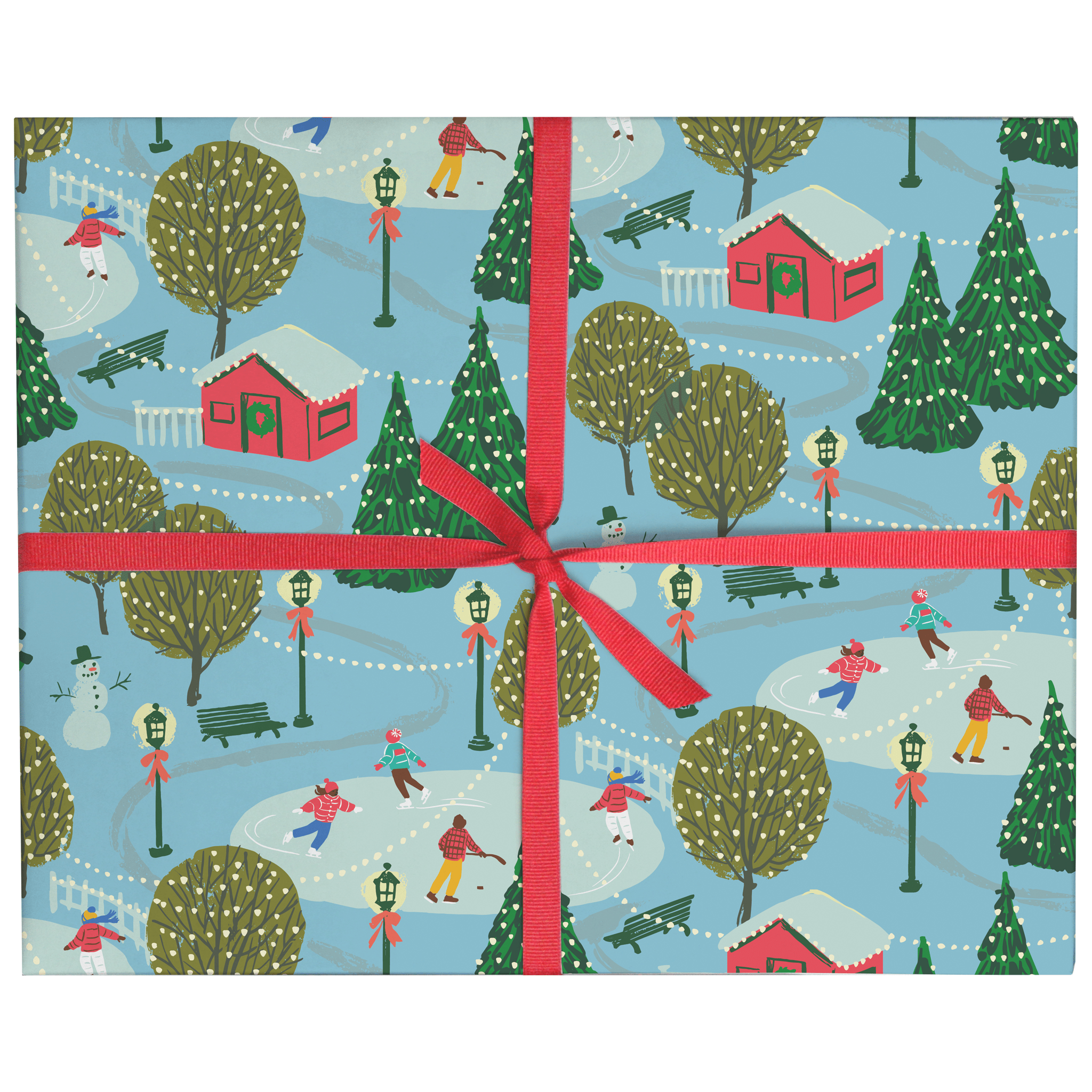 Smudge Ink - Wholesale Wrapping Paper Roll - Winter Outdoors Gift Wrap Bundle - 18 Rolls or 36 Sheets3