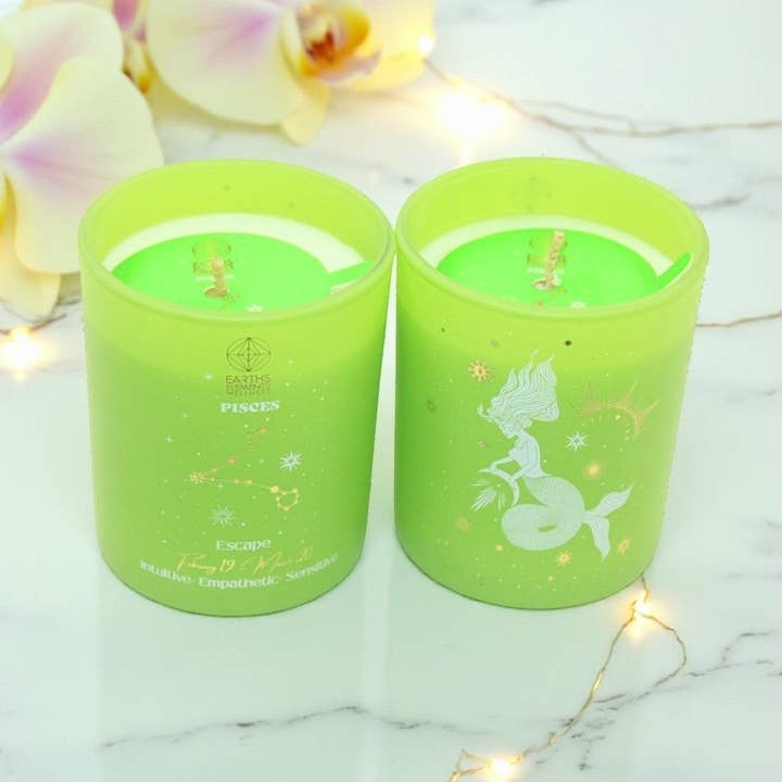 Bougie Zodiac, Poissons - paquet de 6 pour la vente par Earths Elements Wholesale