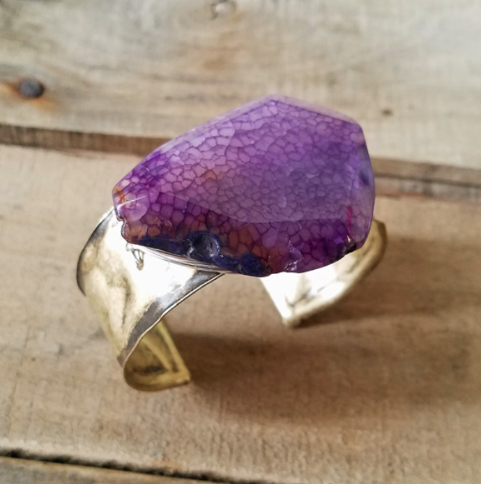 Lorraine Frances Jewelry - Wholesale Cuff Bracelet - Wire Wrapped Gem Cuff Bracelet2