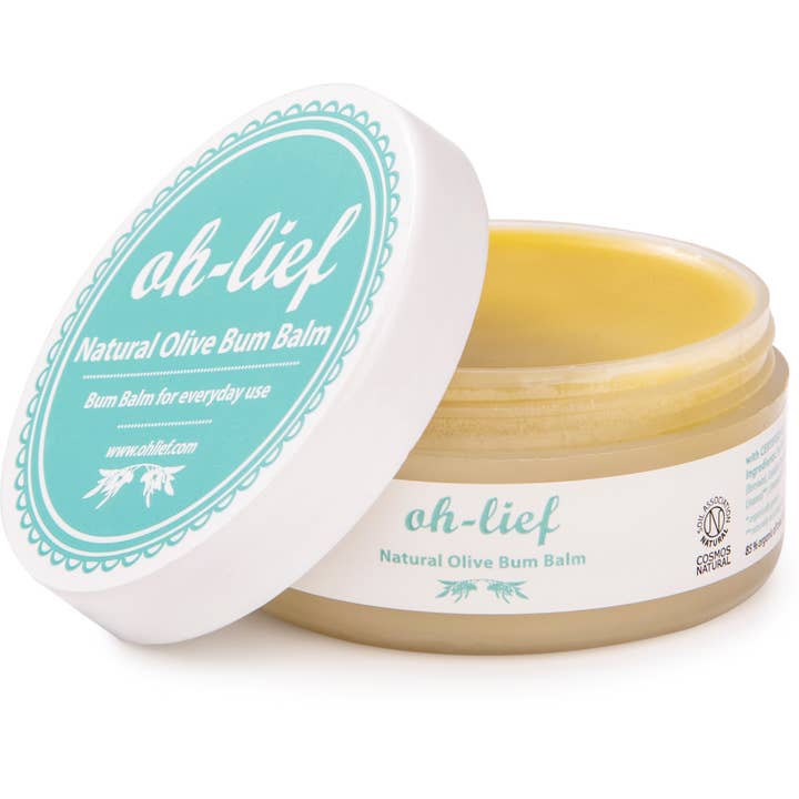 Balsamo per il sedere all'oliva naturale Oh-Lief 100ml per la vendita all'ingrosso da parte di Oh-Lief Natural Products UK LTD