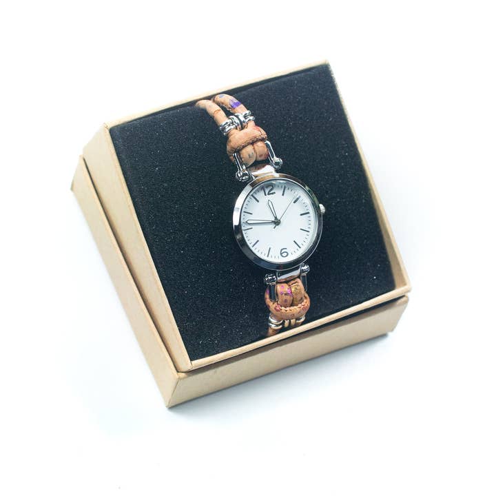 Meninas Bonitas Cork - Wholesale Wrist Watch - Women's - handmade cork watch WA-1864