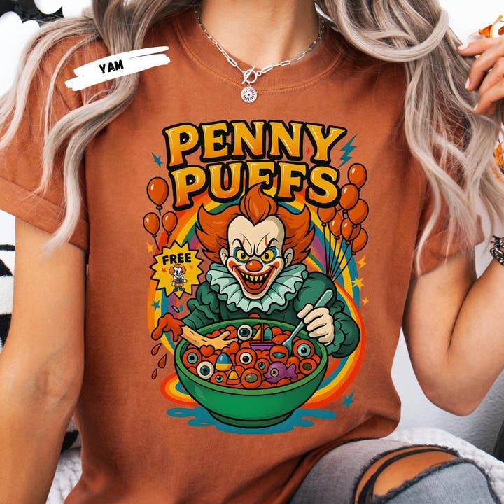 Comfort Colors Horror Cereal Halloween Shirt, Scary Movie for wholesale by Glaime