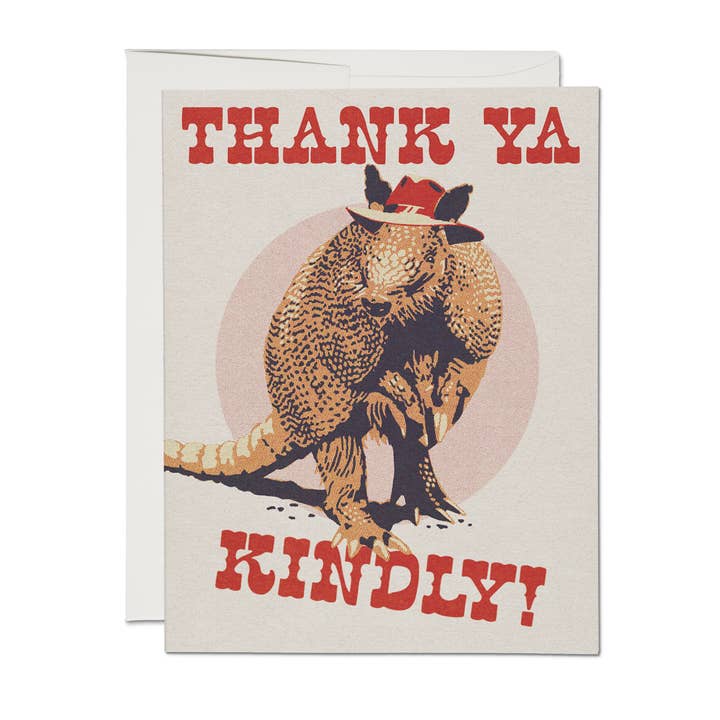 Red Cap Cards - Wholesale Thank You Card - Thank Ya Kindly thank you greeting card