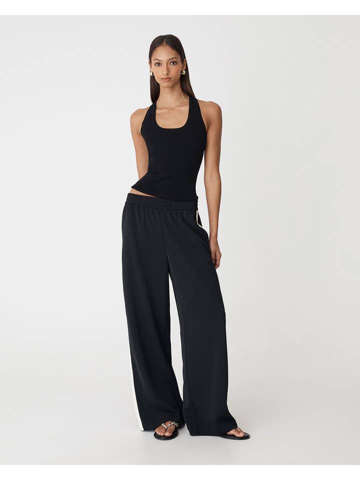 Black Ivory Forcast Women's Alla Contrast Elastic Pants for wholesale on Faire1