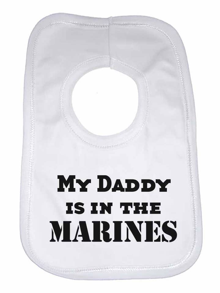 My Paddy está em The Marines Boys Girls Baby Bibs por atacado de Little Ratbag