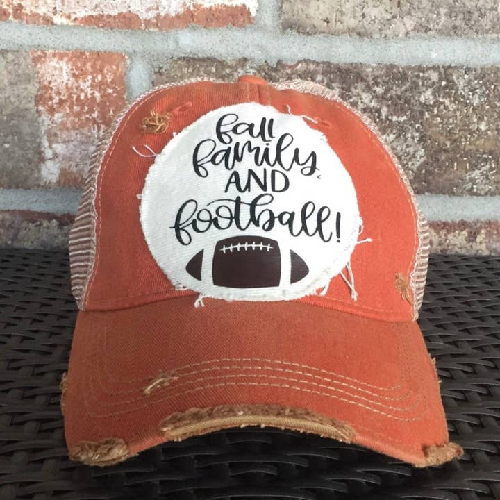 Fall Family and Football Hat for wholesale by BohoGroove