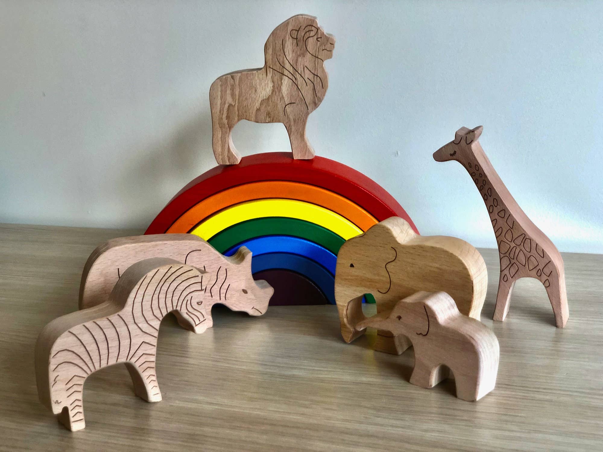 kidodido - Venta al por mayor Juguete de madera - Niños - Animales de Madera Safari, Juguetes de Madera Artesanales para Niños Pequeños3