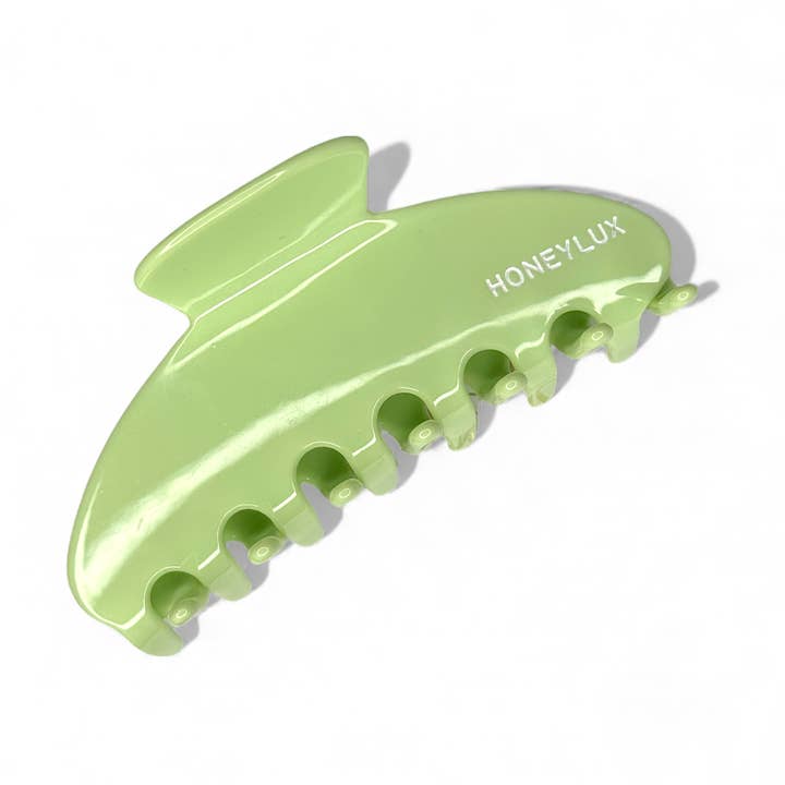 Eco-friendly Acetate Round Claw - Lime for wholesale by HoneyLux