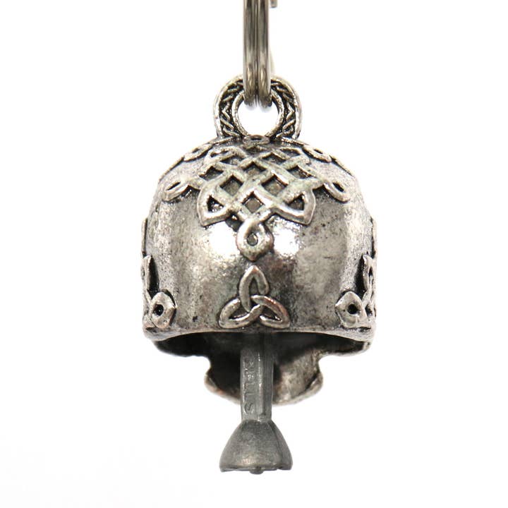 SILVER Hot Leathers Celtic Skull Bell BEM1038 for wholesale on Faire3