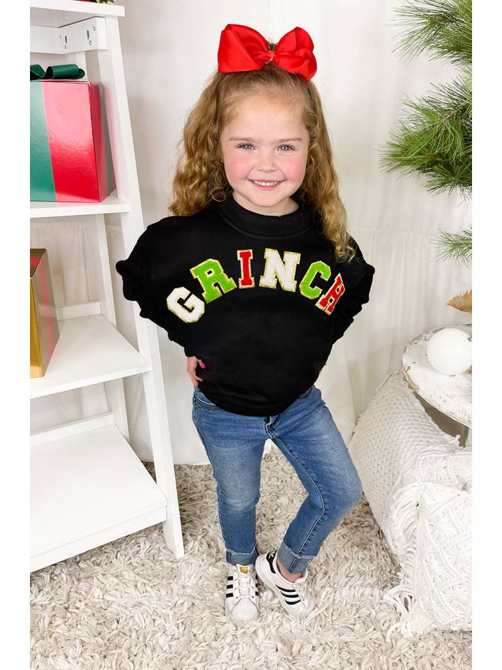 Sugar Stitch - Wholesale Graphic Sweatshirt - Women's - Grinch Ideal Chenille Sweatshirt4