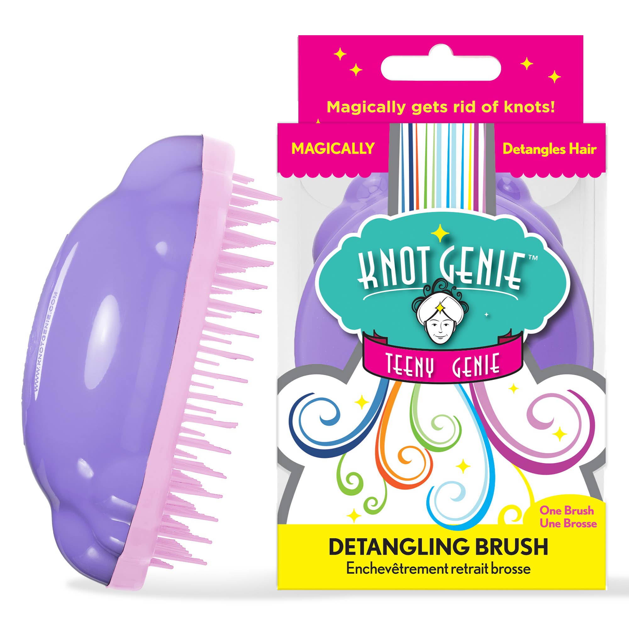 Knot Genie - Wholesale Hair Brush/Comb - Kids & Baby - Teeny Genie Kids’ Detangling Hair Brush – Small Size30