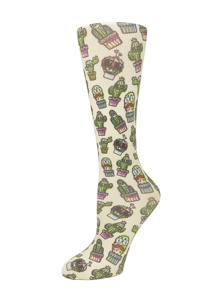 Cutieful - Wholesale Socks - Women's - Cool Cact-Guy - Cutieful Compression Socks