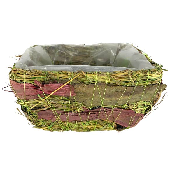 Lucknow Southern and Company - Wholesale Basket - Purple Birch Grass Basket With Liner 3 Sizes