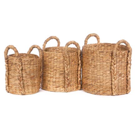 S/3 RD HYACINTH STORAGE SH for wholesale by Willow Group