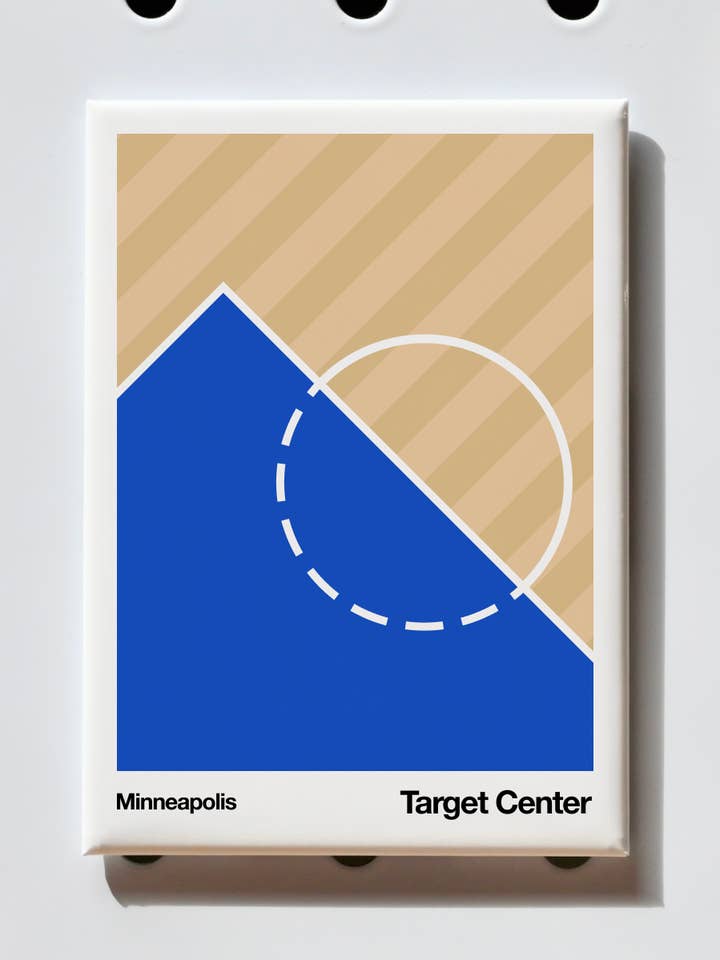 Magnet | Target Center | Minneapolis Minimalism for wholesale by Little Dipper Art