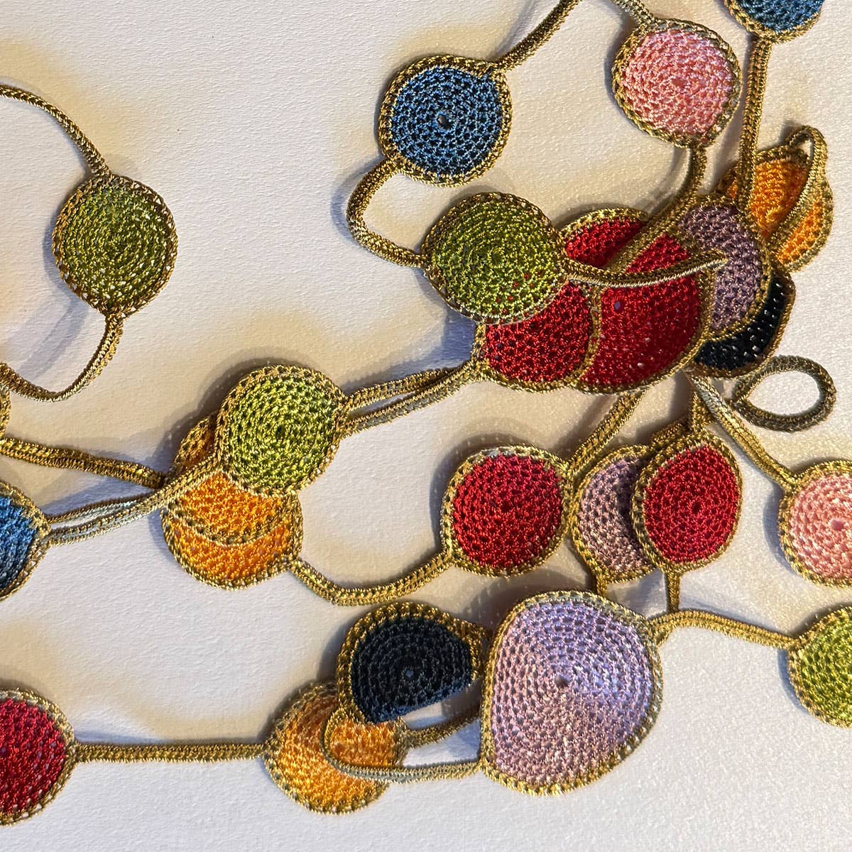 Silk Wool and Bijoux - Wholesale Scarf - Women's - Rainbow OYA Scarf Necklace8