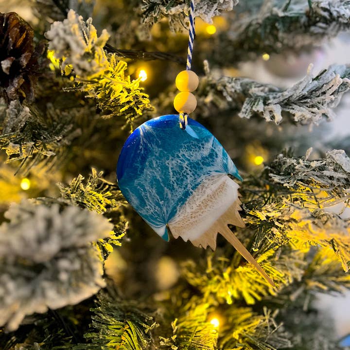 NMinnick Designs - Wholesale Ornament - Horseshoe Crab Ocean Resin Ornament1