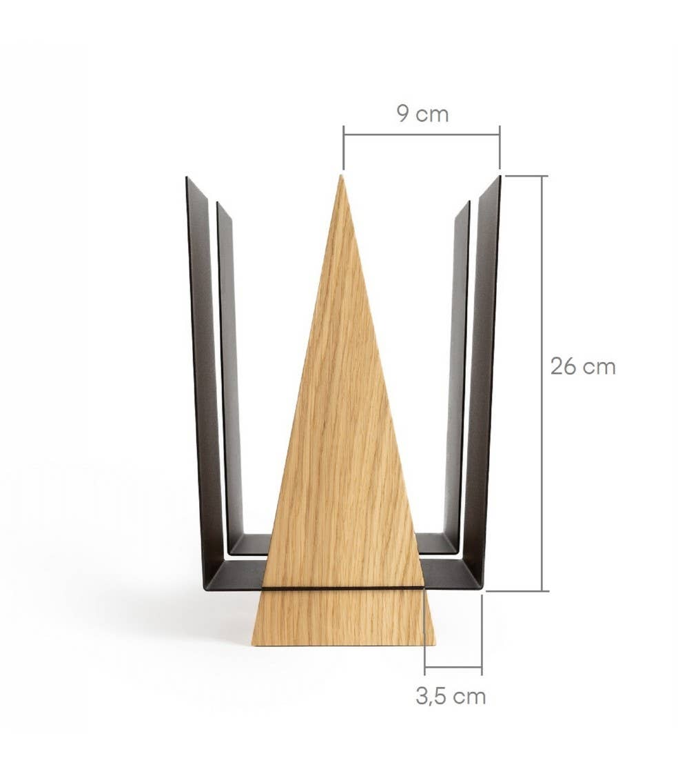 NAMUOS – Engroshandel Magasinhylde – Magasinholder WINGS i eg og grøn metal2