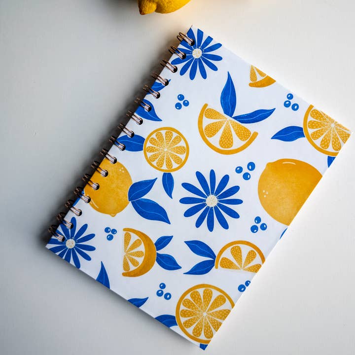 Avril & Novembre - Wholesale Notebook - Lemon Spiral Notebook