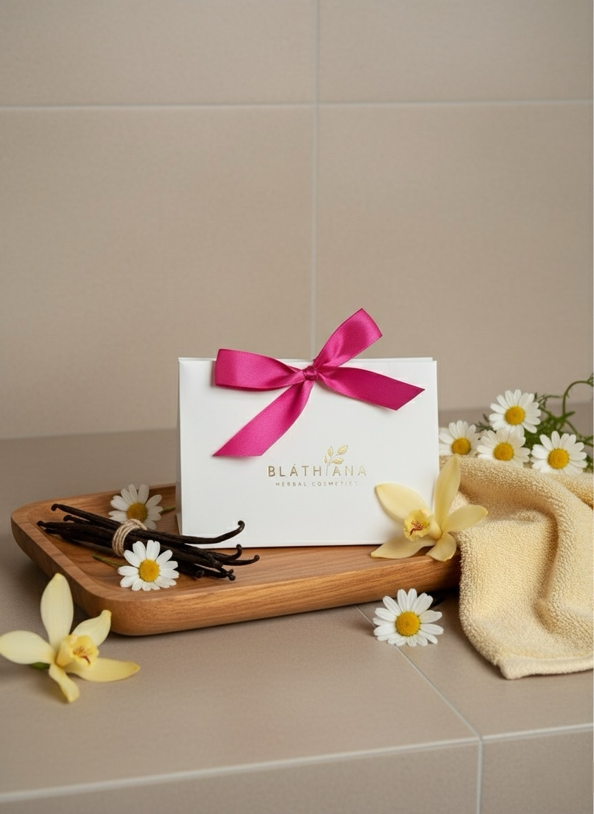 BLATHANA HERBAL COSMETICS - Wholesale Bath & Body Set - THE VANILLA BLOOM GIFT BOX1
