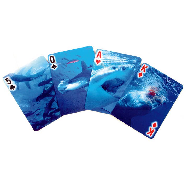 Kikkerland Design Inc - Wholesale Playing Cards - Playing Cards Shark1