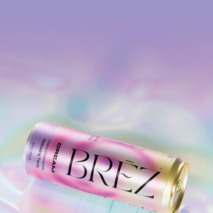 BRĒZ - Wholesale Non-Alcoholic Aperitif/Mocktail - Dream - Adaptogen Infused Relaxing Tonic - 24 Cans (4-Packs)3