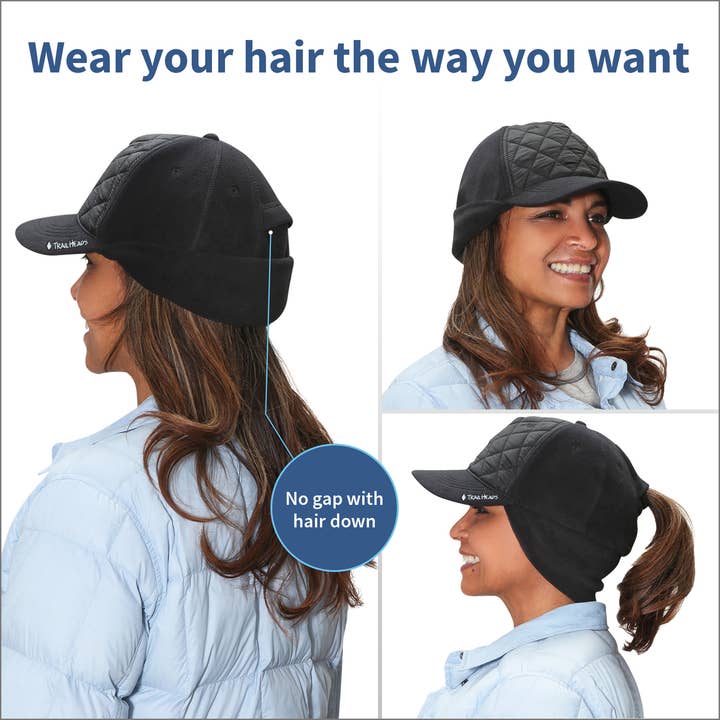 TrailHeads - Wholesale Ponytail Cap - Women's - Women's Ponytail Hat - Quilted Winter Trucker Hat