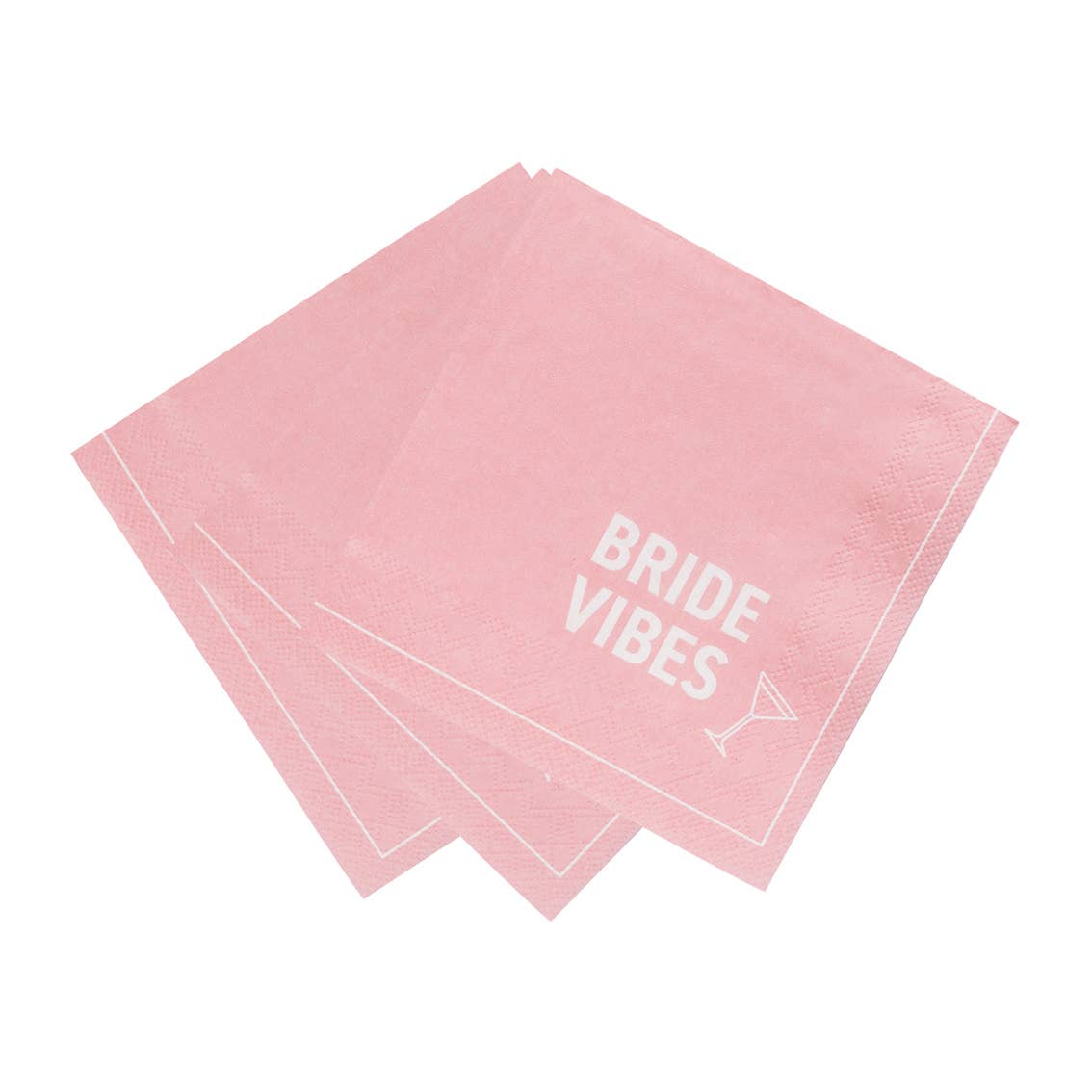 Talking Tables UK – wholesale Disposable napkin – Bride Pink Paper Cocktail Napkins | 20 Pack | Hen Party |3
