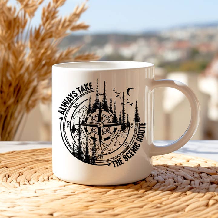 Always Take The Scenic Route - Travel Coffee Mug KTJ07 for wholesale by House Of Rodan