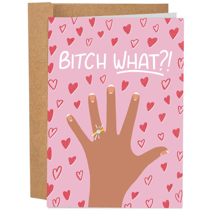 Bitch What Dark Toned - Funny Wedding Card for wholesale by Sleazy Greetings