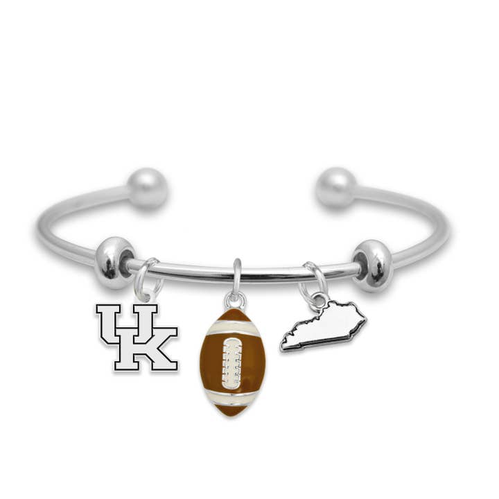 Bracelet de concentration du football des Wildcats du Kentucky pour la vente par From The Heart
