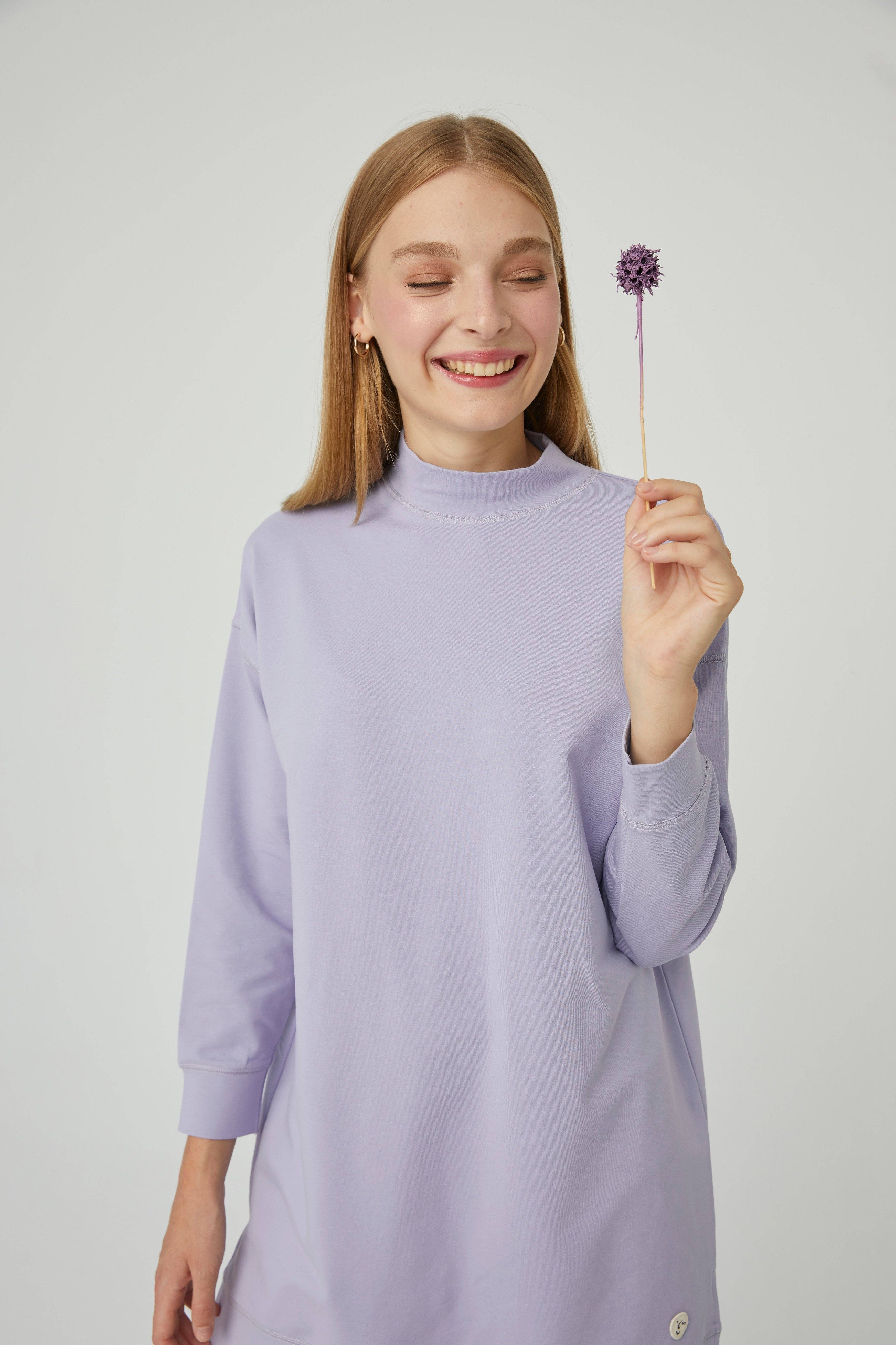 lila Barbara-Lila tröja 100% bomull 🌿 för wholesale på Faire7